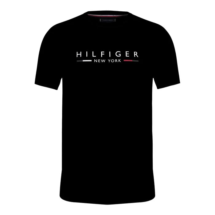 تي شيرت هيليفيجر سيجنيتشر - أسود