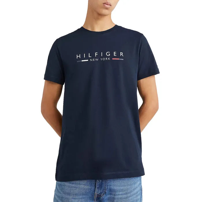 Hilifiger Signature Tee - Navy - Brand Store