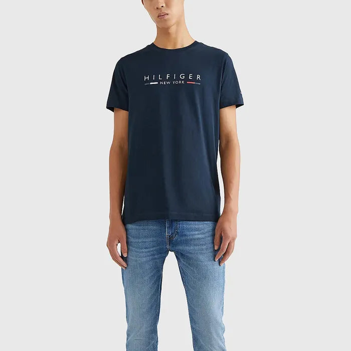 Hilifiger Signature Tee - Navy - Brand Store