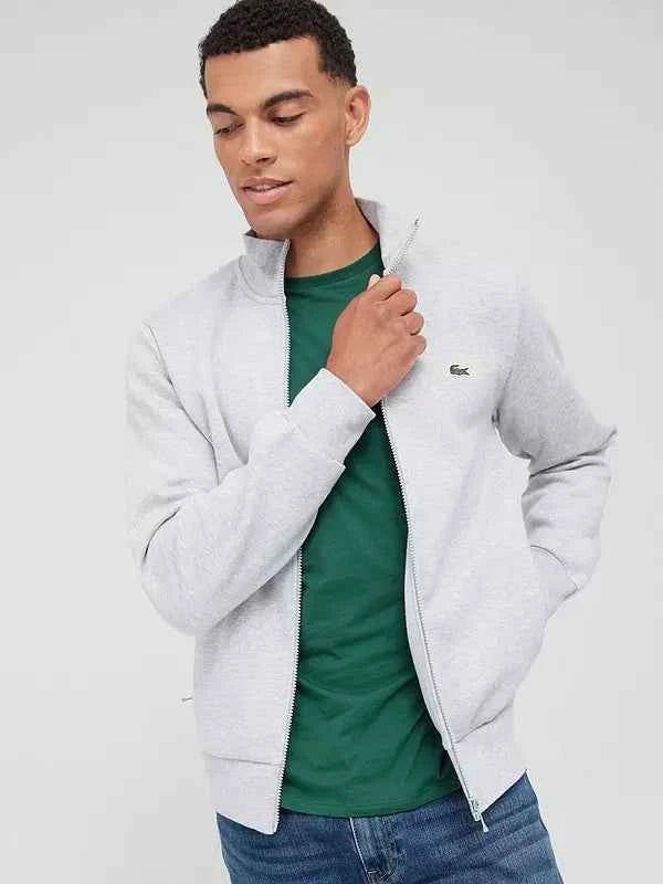 Lacoste Mockneck Full Zipper - Gray