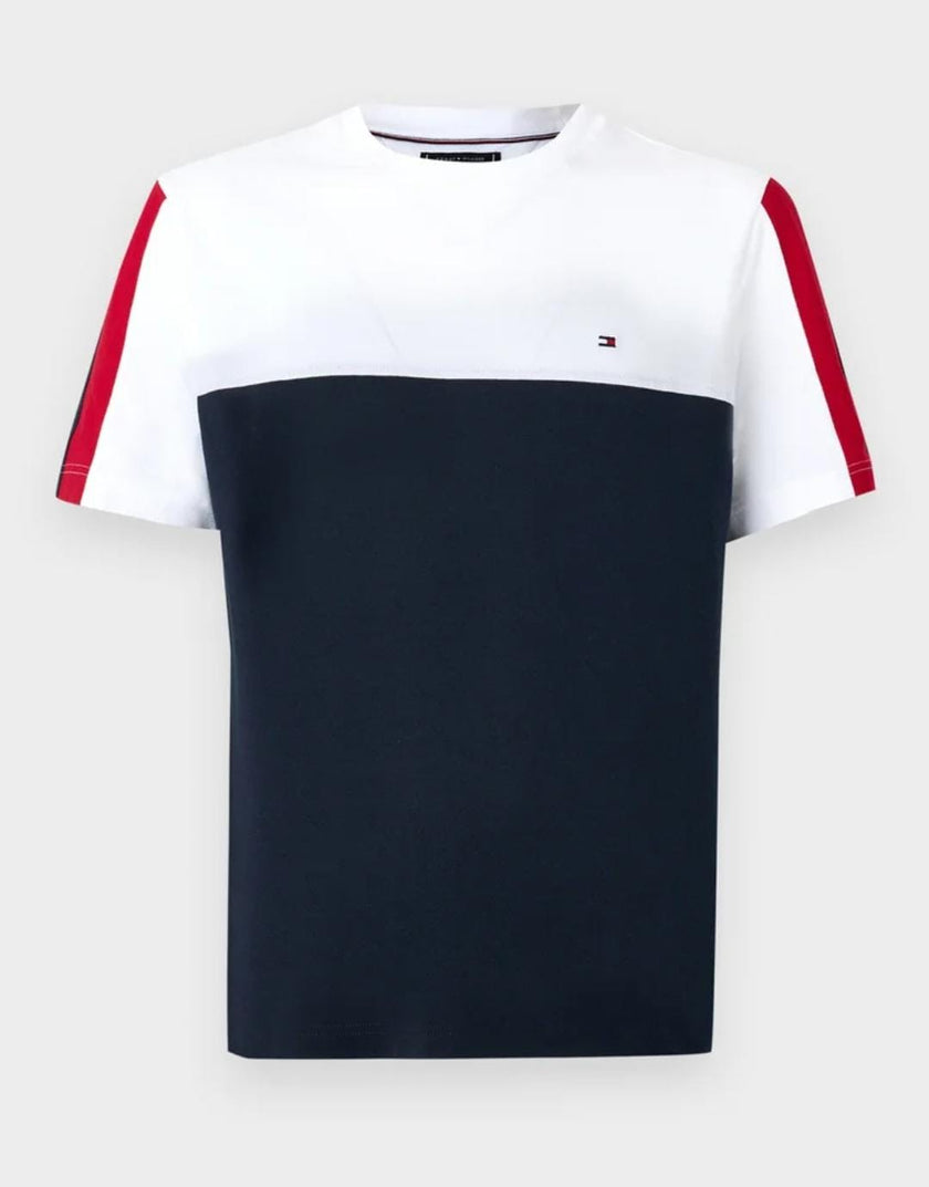 Tommy Colorblock T-shirt Navy/White
