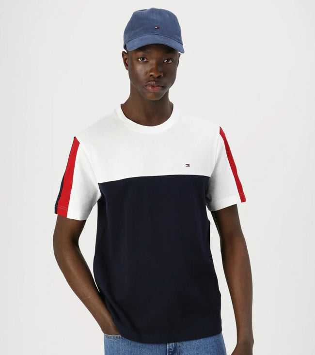 Tommy Colorblock T-shirt Navy/White