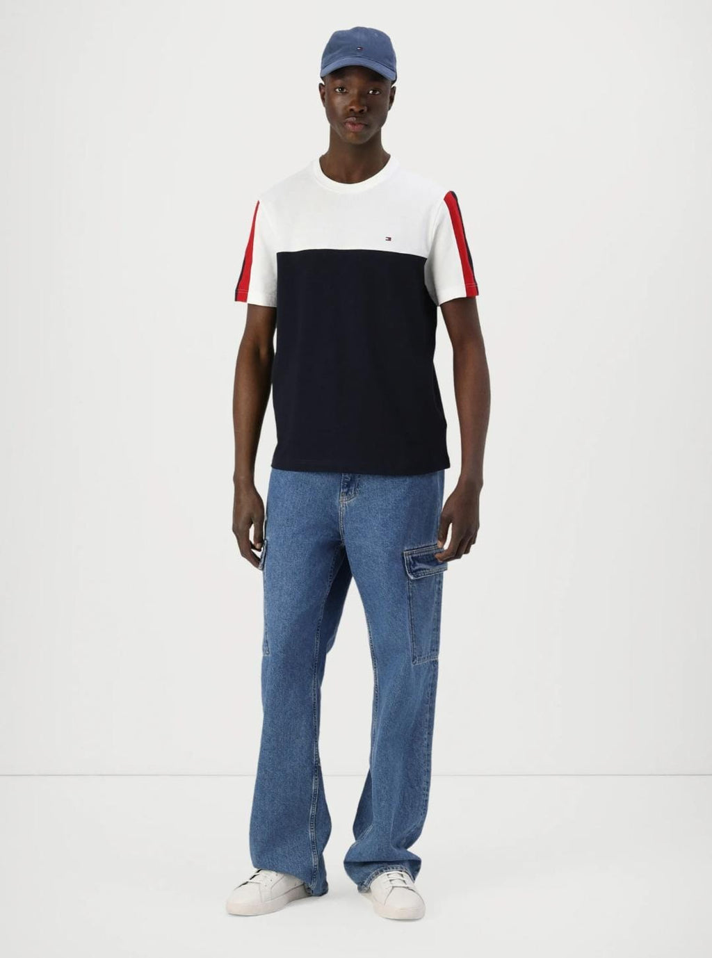 Tommy Colorblock T-shirt Navy/White