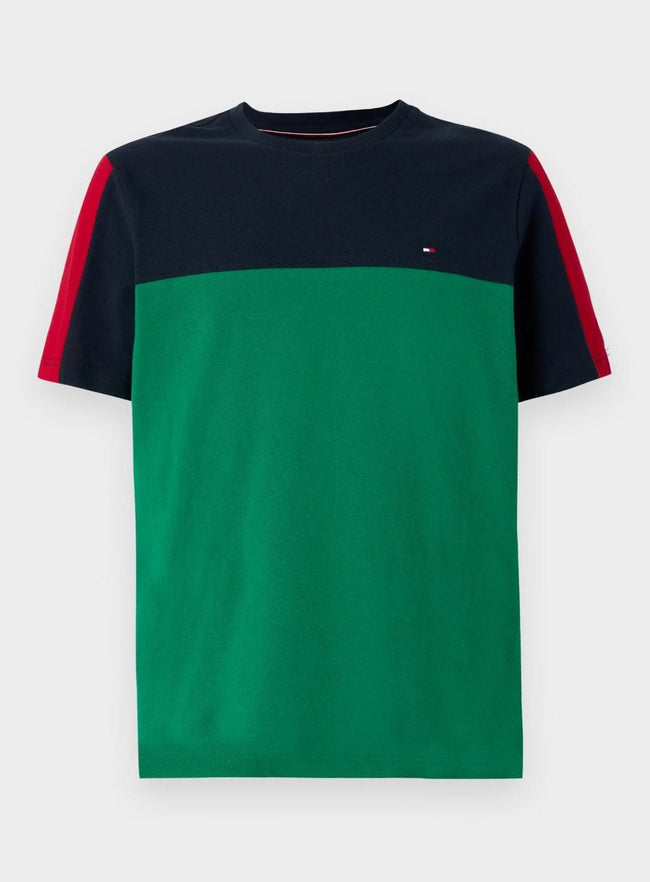 Tommy Colorblock T-shirt Green/Navy