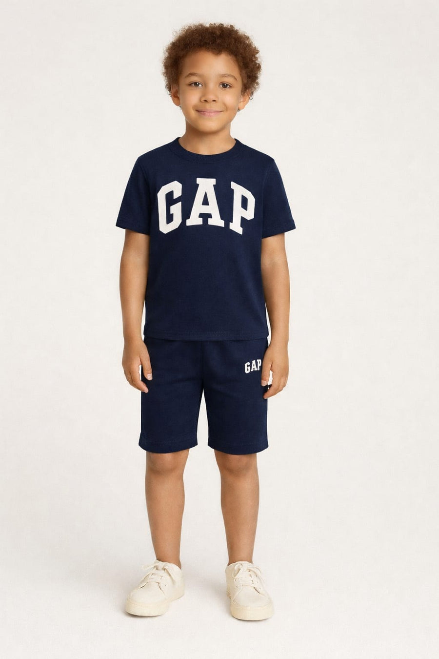Kids 2 Piece Short Set - Navy