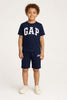Kids 2 Piece Short Set - Navy