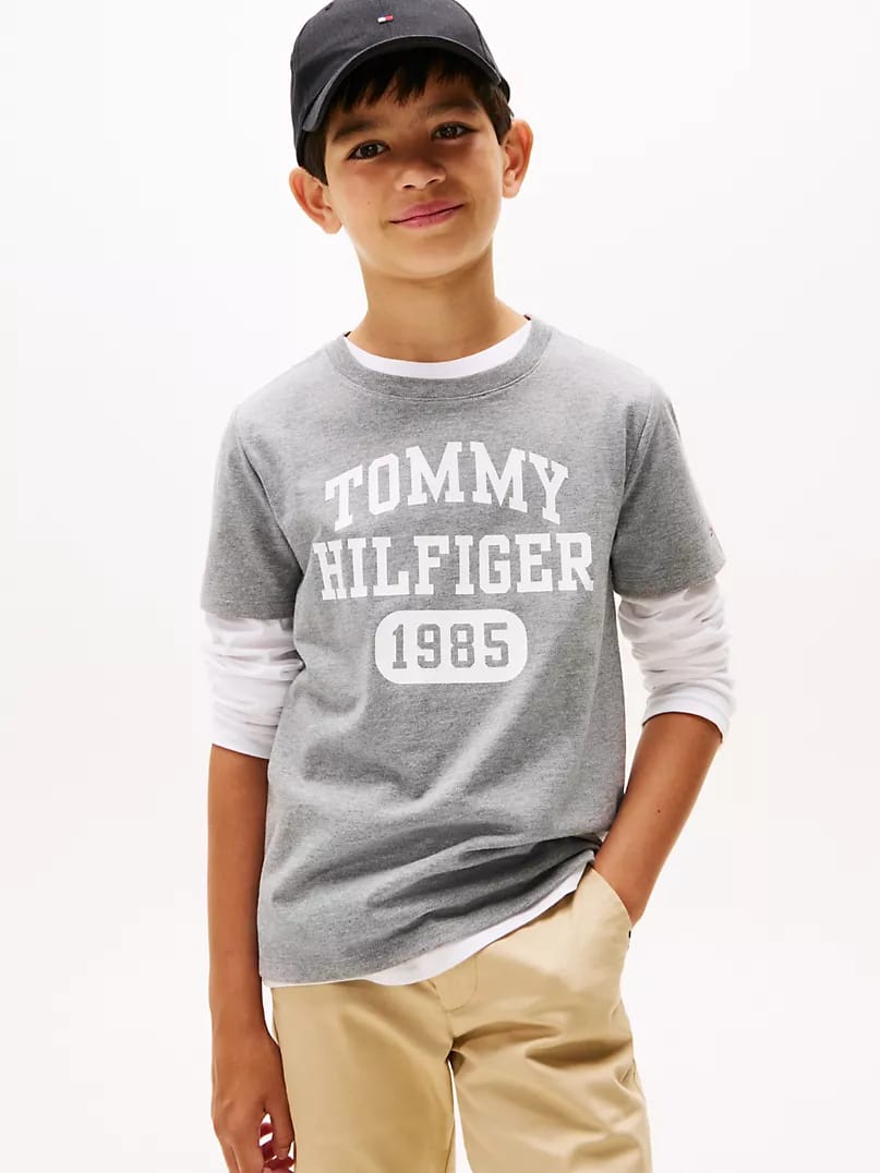 Tommy 1985 Logo Tee - Gray