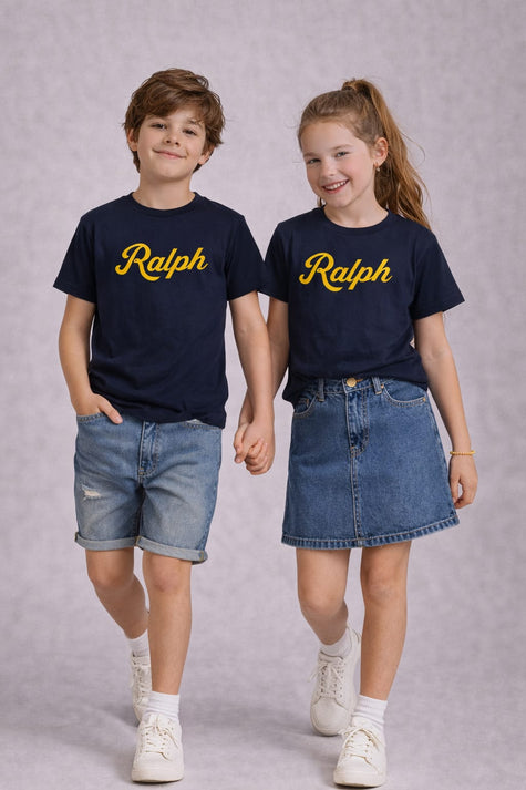 Ralph Printed Cotton Tee - Black