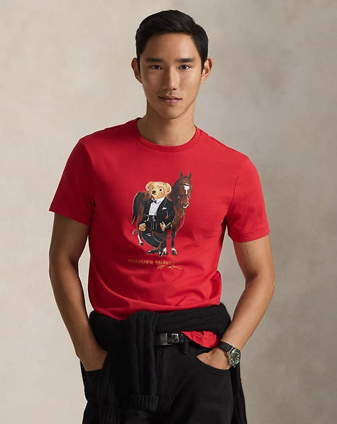 RL Bear & Pony T Shirt - Black