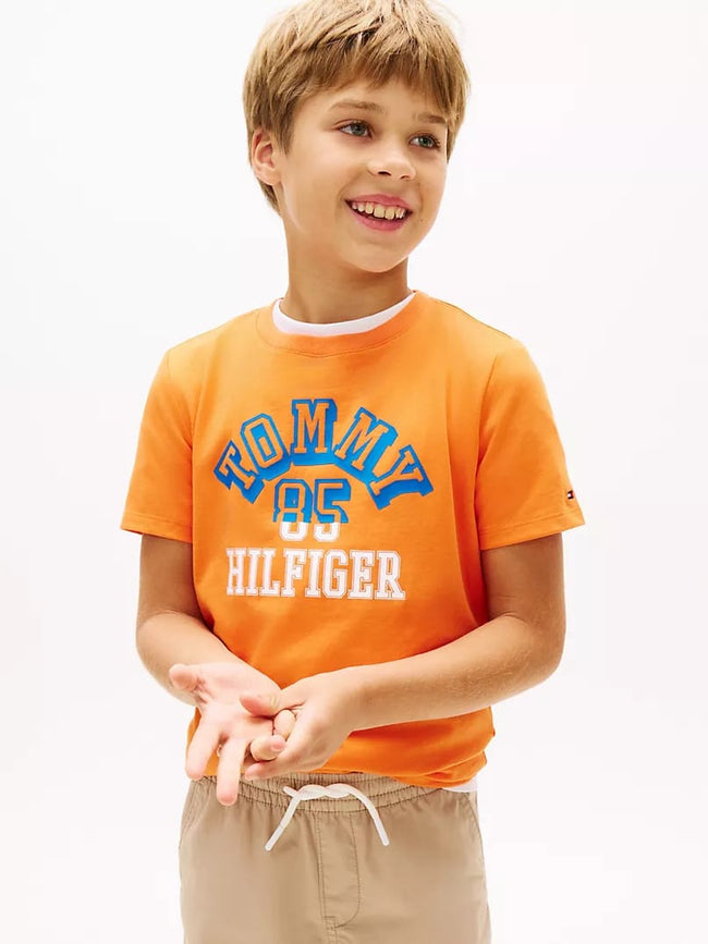 Tommy 1985 Logo Tshirt - Orange