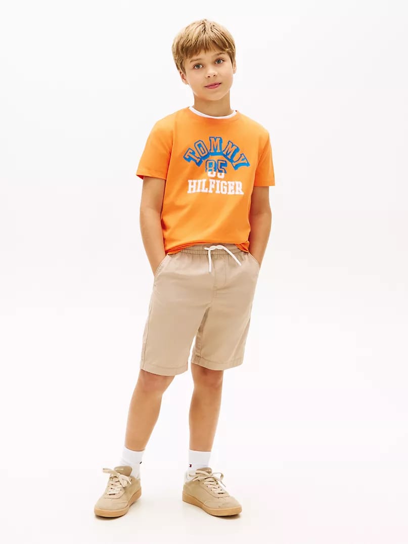 Tommy 1985 Logo Tshirt - Orange