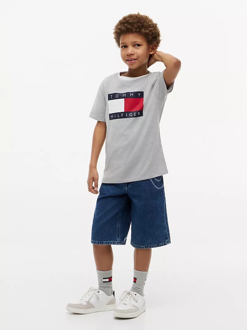 Tommy Center Logo Tshirt - Orange