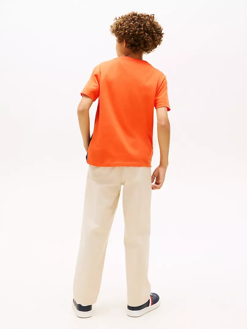 Tommy Colourblock Tshirt - Navy/White/Red