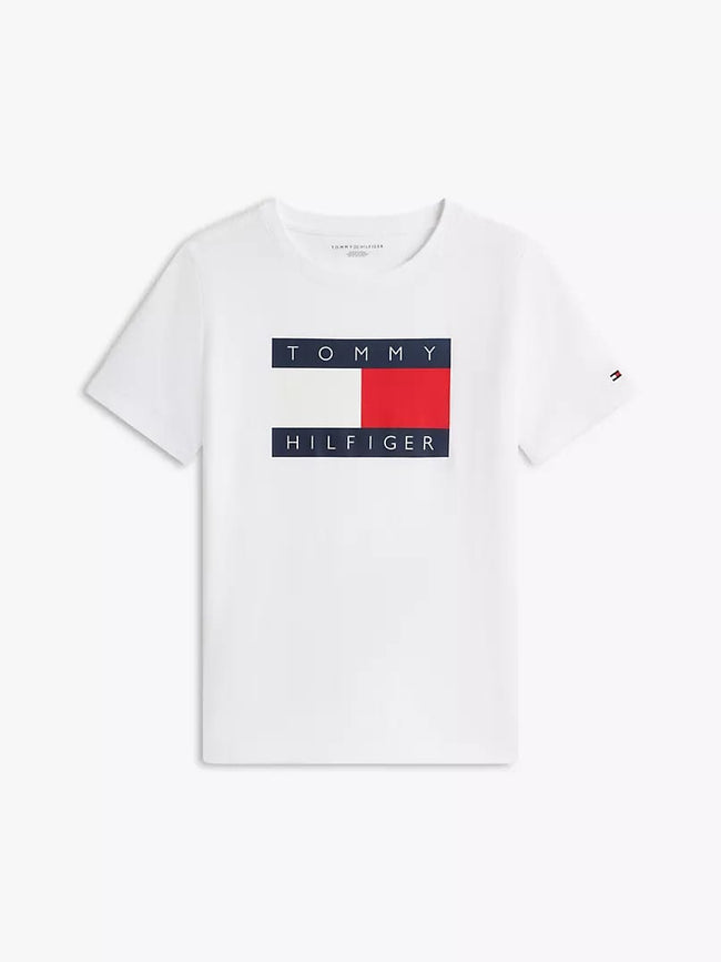 Tommy Center Logo Tshirt - White