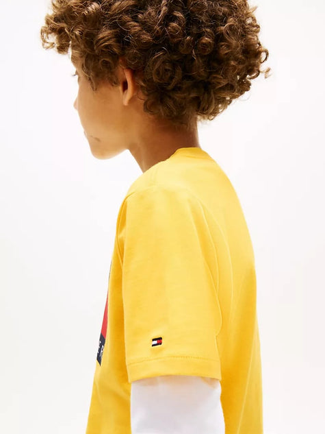 Tommy Center Logo Tshirt - Yellow