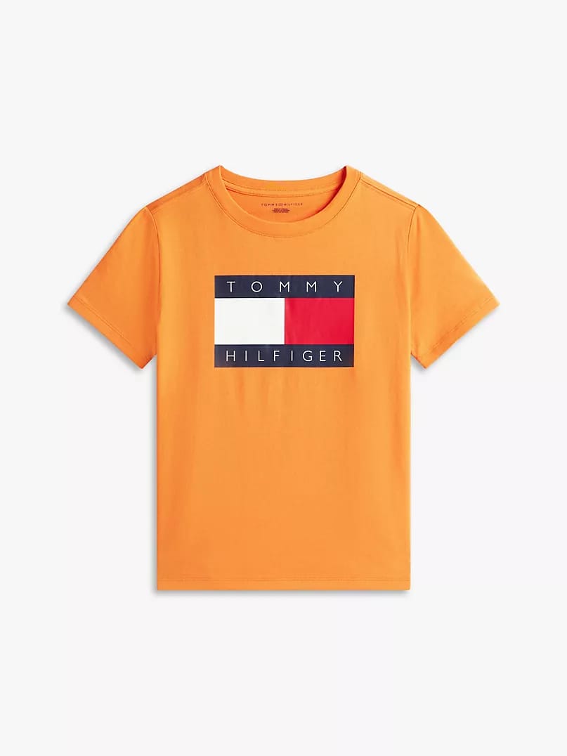 Tommy Center Logo Tshirt - Orange