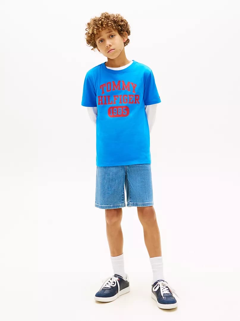 Tommy 1985 Logo Tee - Gray