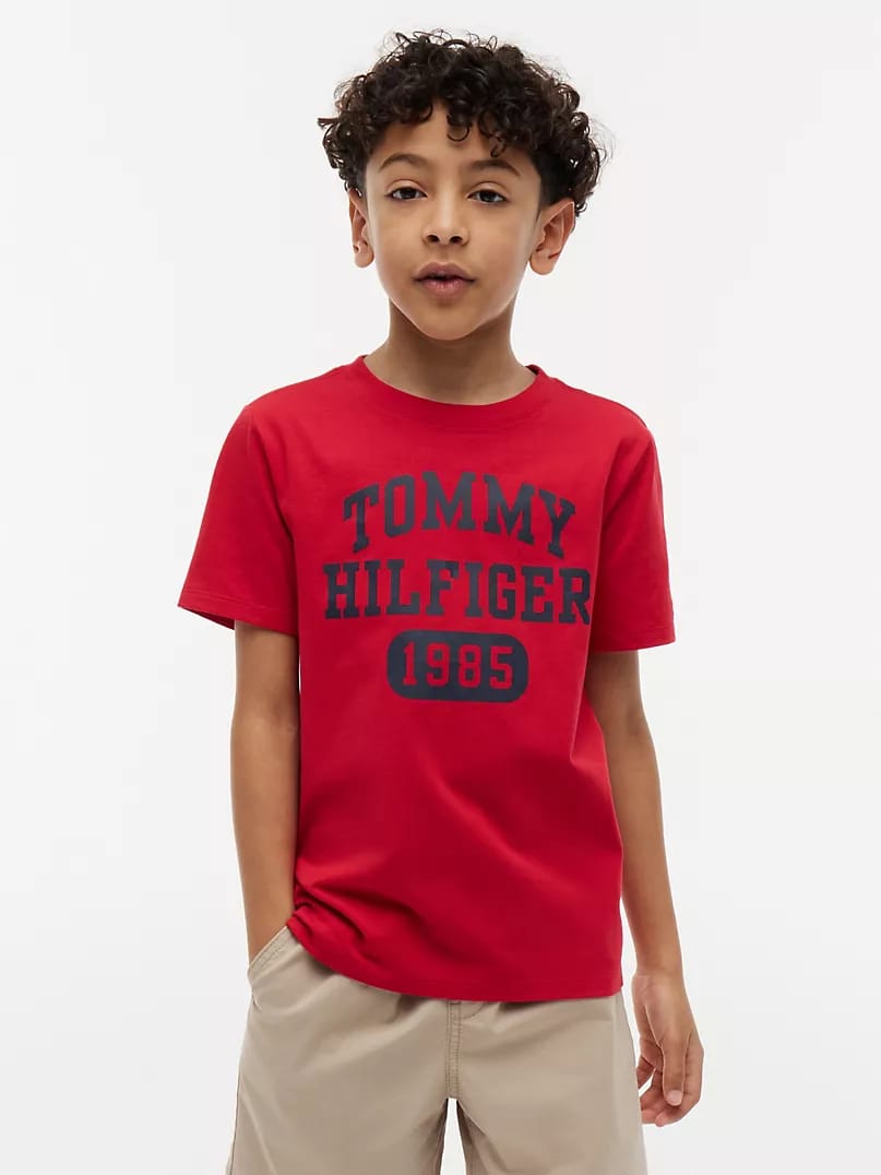 Tommy 1985 Logo Tee - Gray