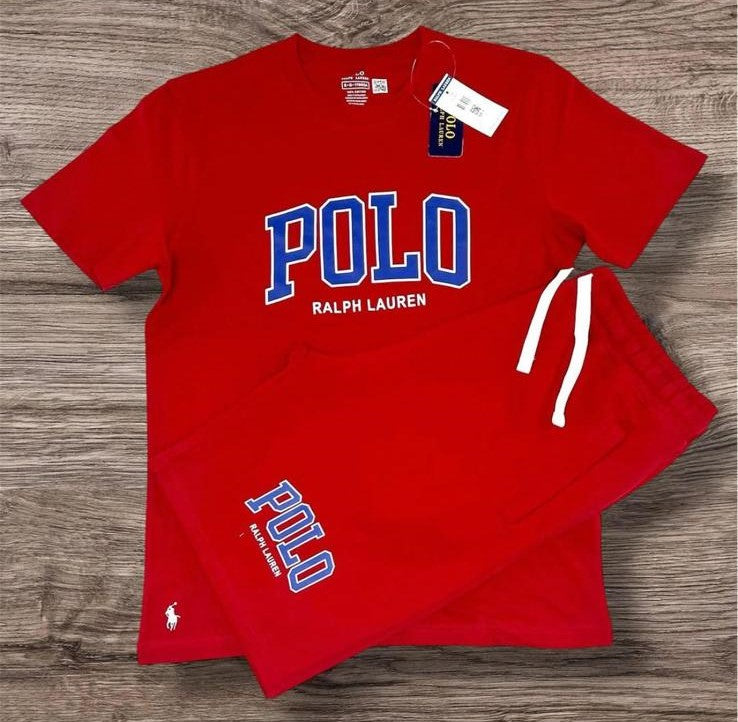 Polo Summer Short Set - White