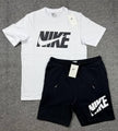 NK Summer Short Set - White/Navy