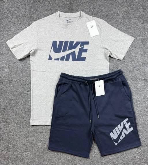 NK Summer Short Set - White/Navy