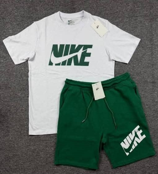 NK Summer Short Set - White/Navy