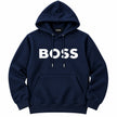 Navy Blue Logo Pullover Hoodie