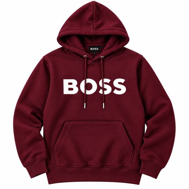 Burgundy Logo Pullover Hoodie