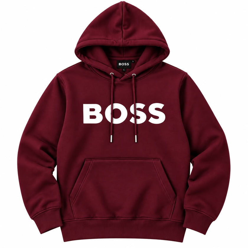Navy Blue Logo Pullover Hoodie