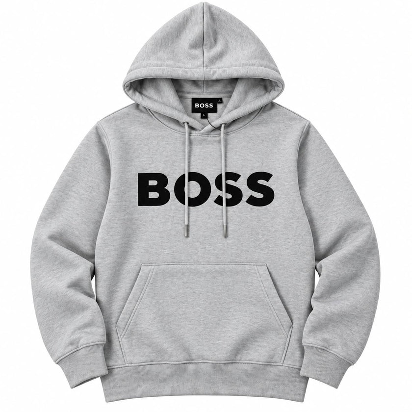 Navy Blue Logo Pullover Hoodie