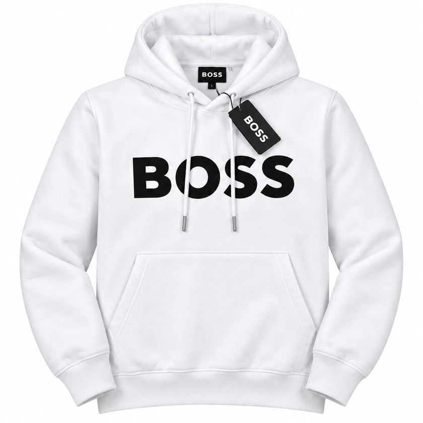 Navy Blue Logo Pullover Hoodie