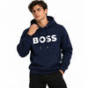 Navy Blue Logo Pullover Hoodie