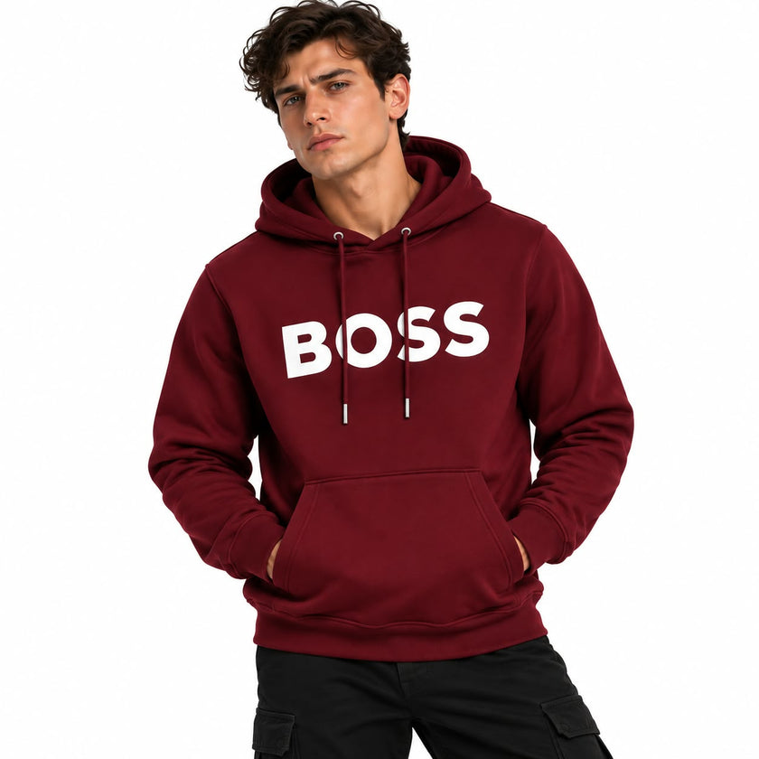 Navy Blue Logo Pullover Hoodie
