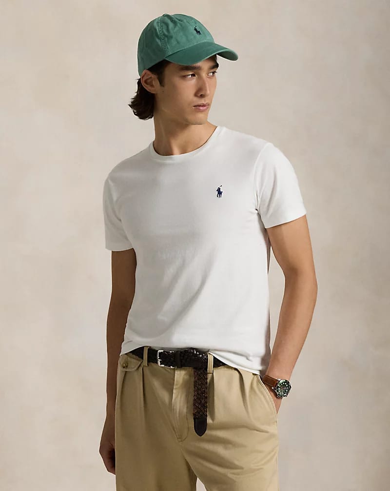 Polo Embroidered Logo T-Shirt  White