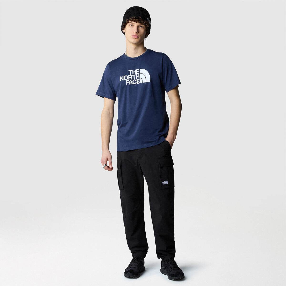 The Northface Big Logo Tee - Navy Blue - Brand Store