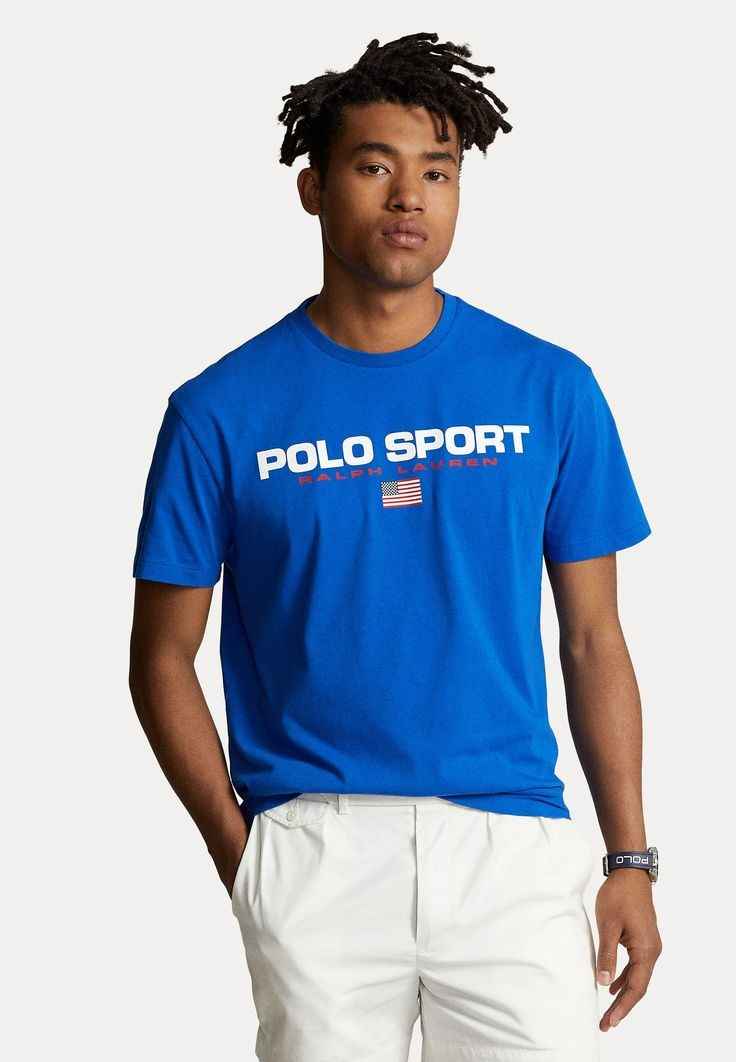 Polo Sports Logo Tee - Royal Blue