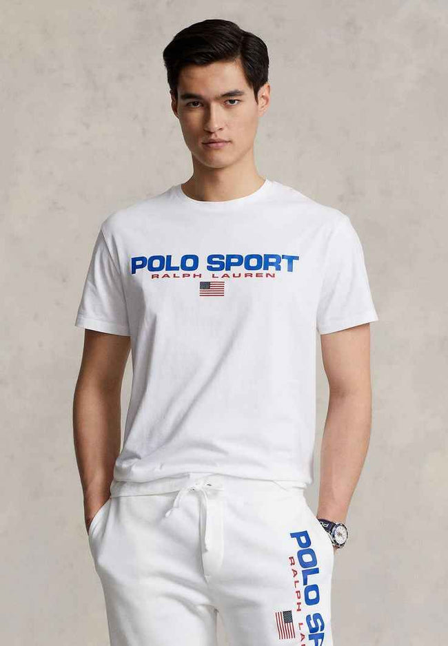 Polo Sports Logo Tee - White