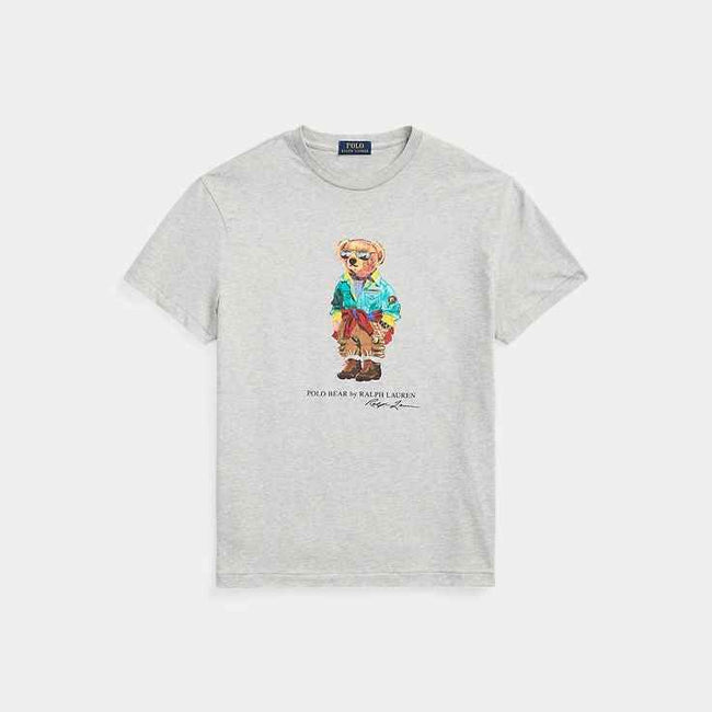 Boys Polo Bear Shirt - Gray
