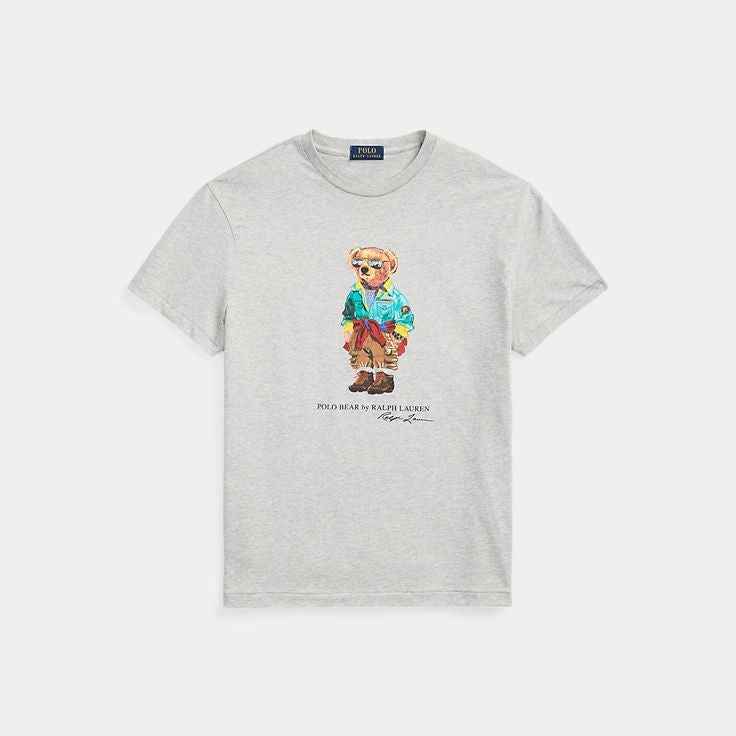 Boys Polo Bear Shirt - Gray
