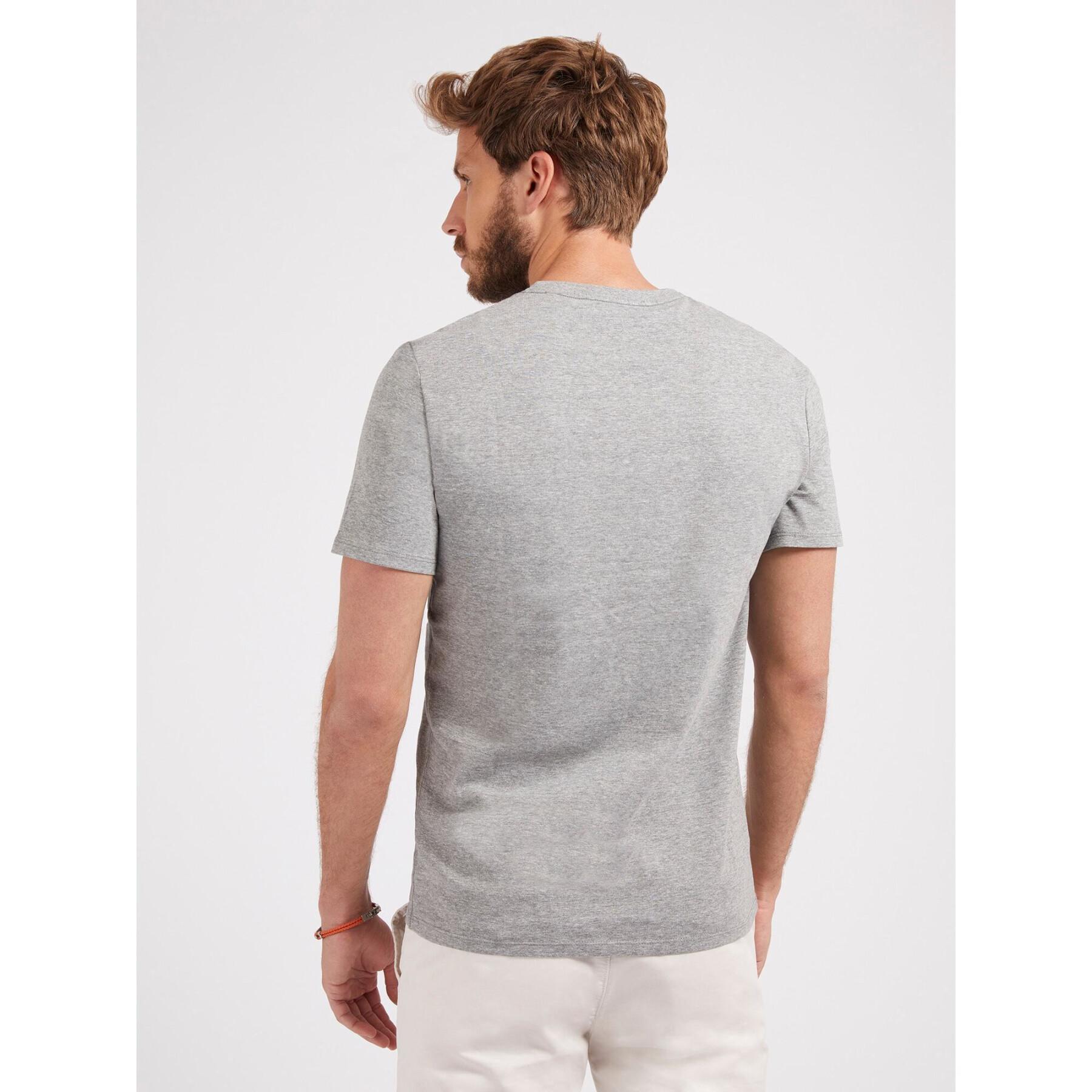 Guess Triangle Vintage Logo Tee - Heather Gray - Brand Store