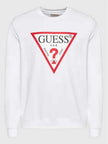 Guess Tri Logo Sweatshirt - White