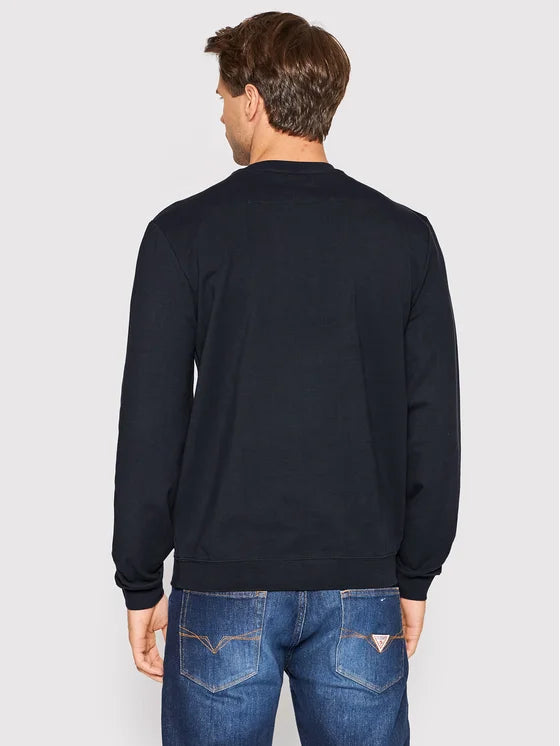 Guess Tri Logo Sweatshirt - Black - Brand Store