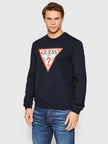 Guess Tri Logo Sweatshirt - Black