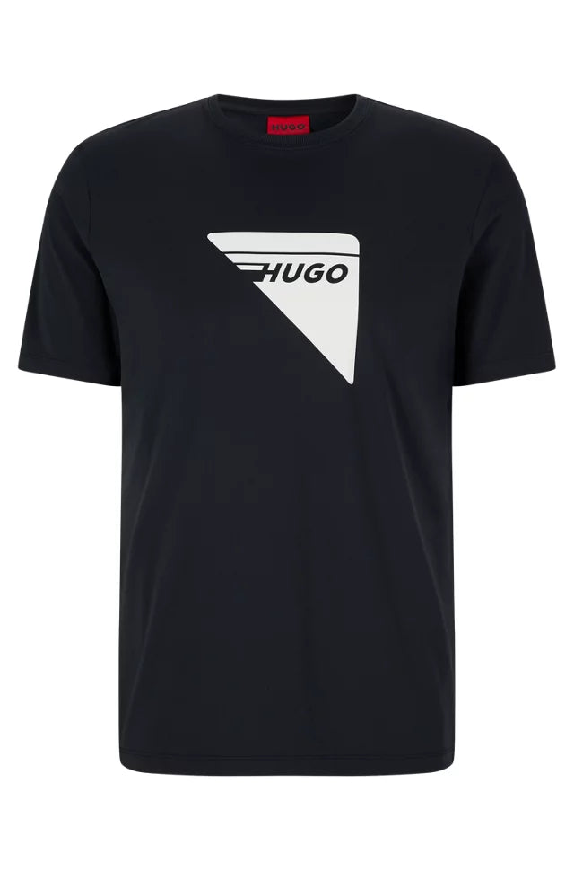 Hugo Tri Logo Tee- Black - Brand Store