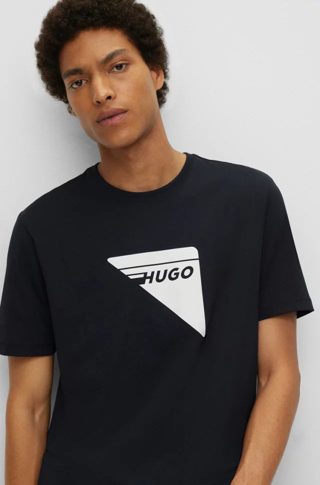 Hugo Tri Logo Tee- Black - Brand Store