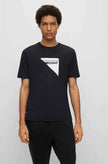 Hugo Tri Logo Tee- Black
