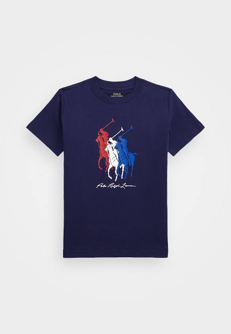 Polo Triplet Pony Tee - Navy - Brand Store