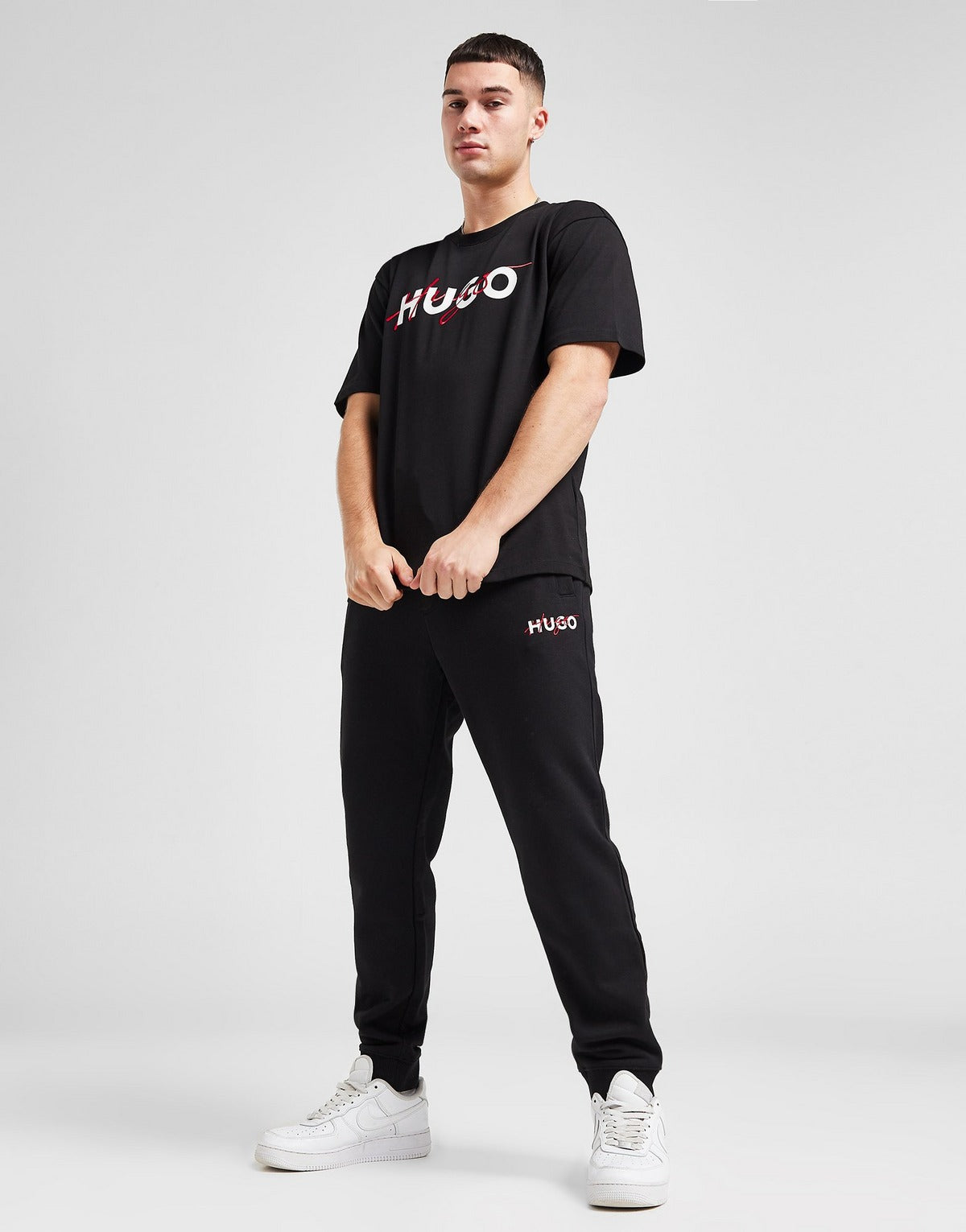 Hugo Signature Logo Tee - Black - Brand Store
