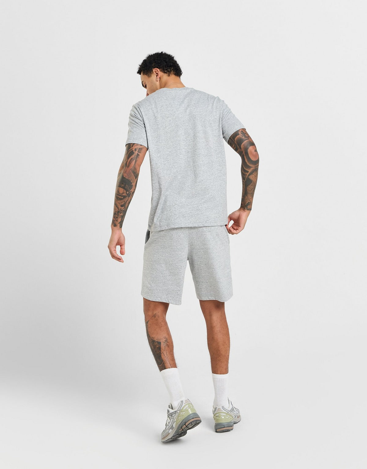 Champion Short-Tee Twin Set - Heather Gray - Brand Store