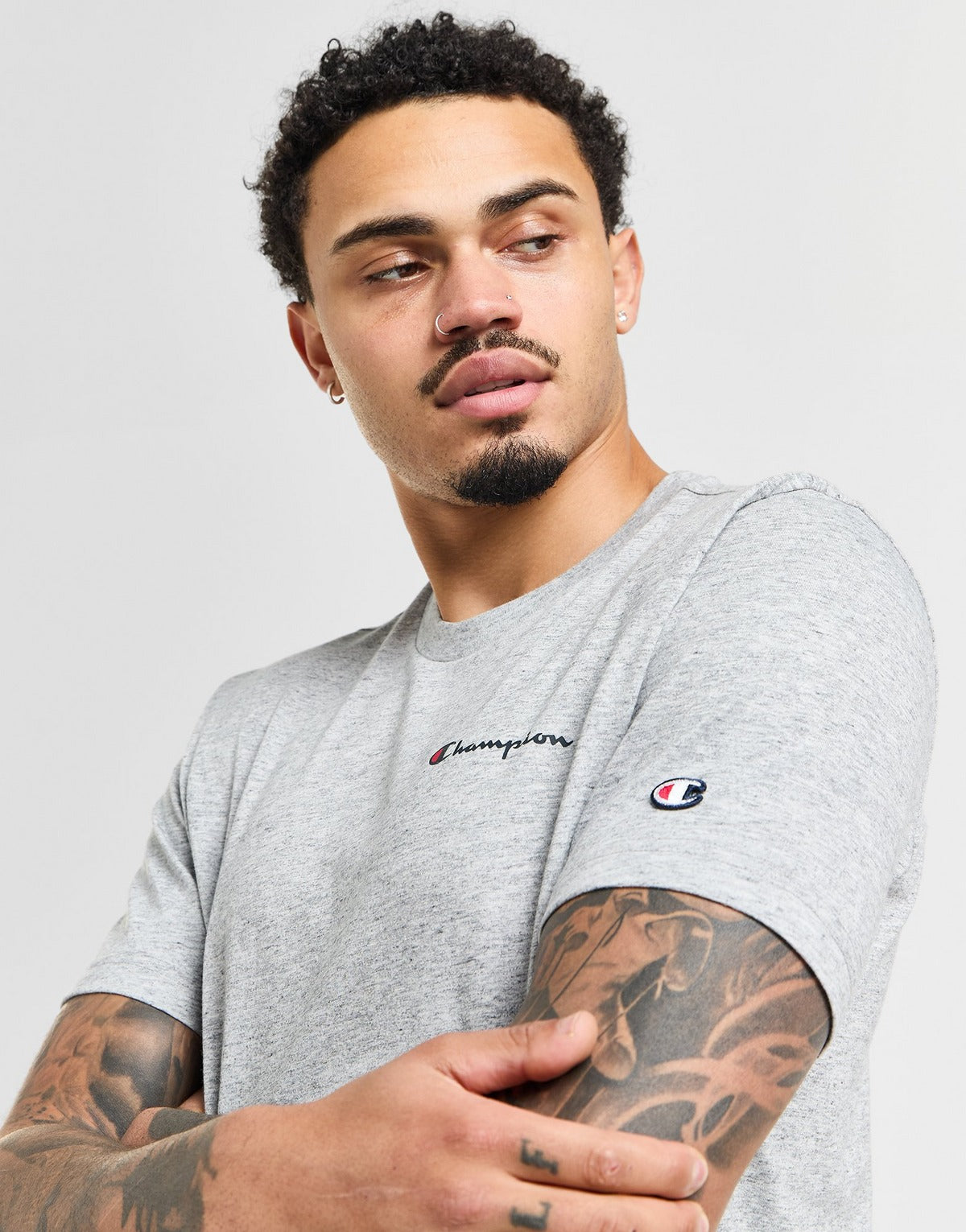 Champion Short-Tee Twin Set - Heather Gray - Brand Store